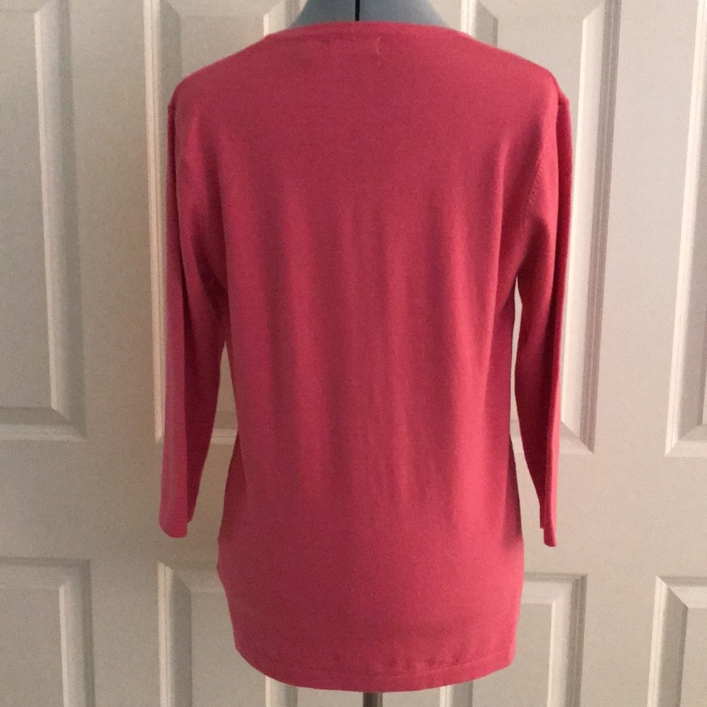 Golftini Pink Women's V-Neck Golf Sweater Martini Logo Size XL - Picture 5 of 14